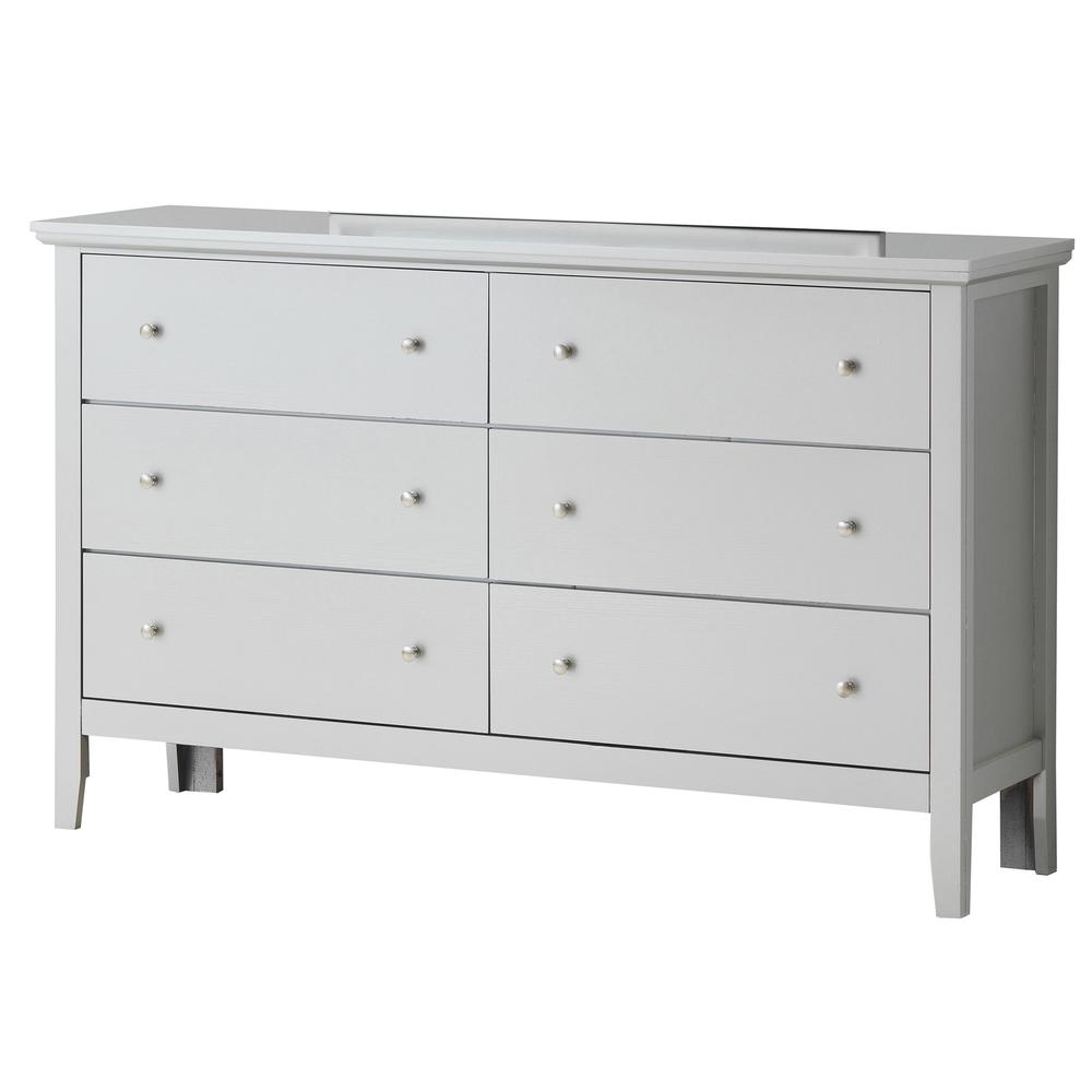 Primo 6-Drawer Silver Champagne Dresser (36 in. X 16 in. X 59 in.). Picture 2
