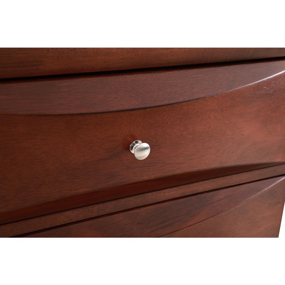 Marilla Cherry 5-Drawer Chest of Drawers (32 in. L X 17 in. W X 48 in. H). Picture 6