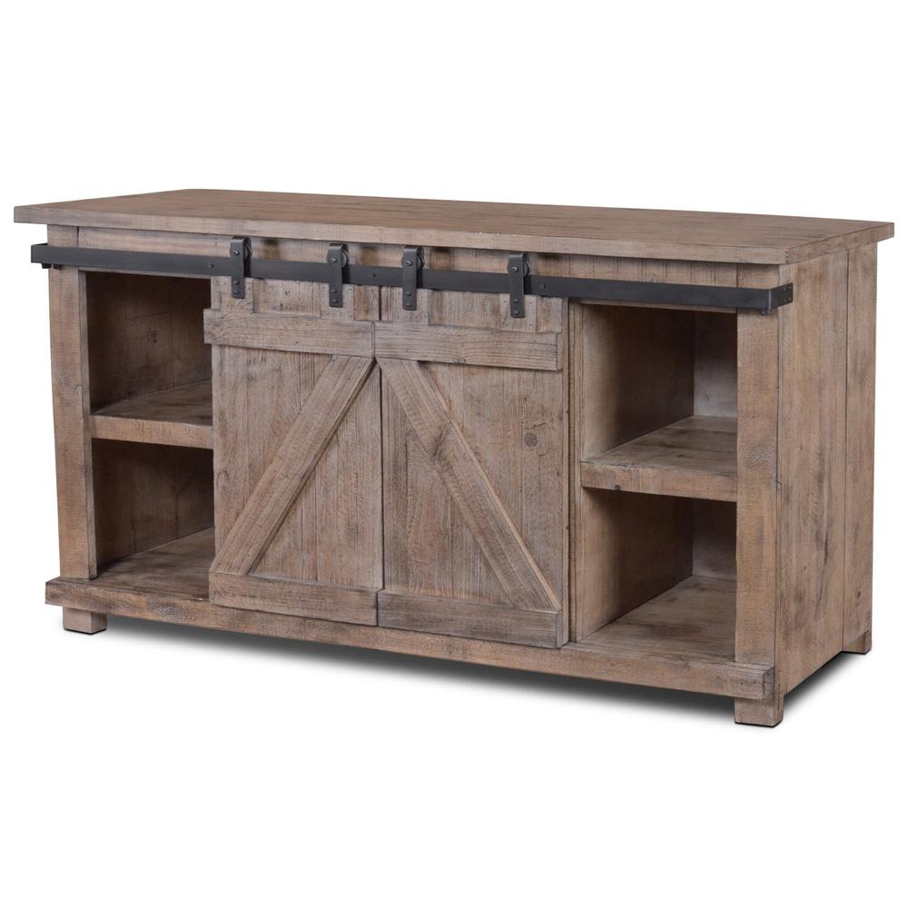 Stowe 60 in. Rustic Gray TV Stand Fits TV's up to 70 in. with Cable Management. Picture 1