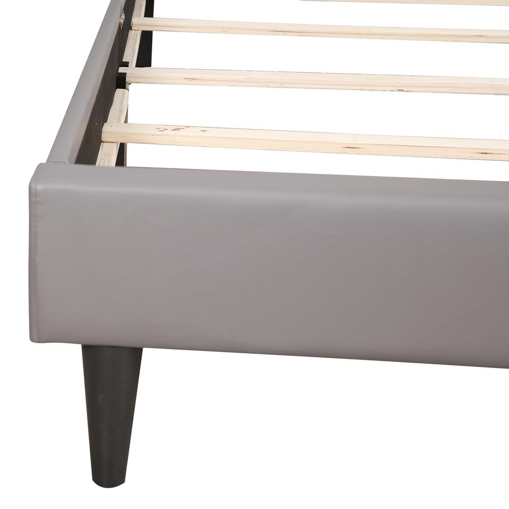 Deb Jewel Light Grey Tufted Twin Panel Bed. Picture 6