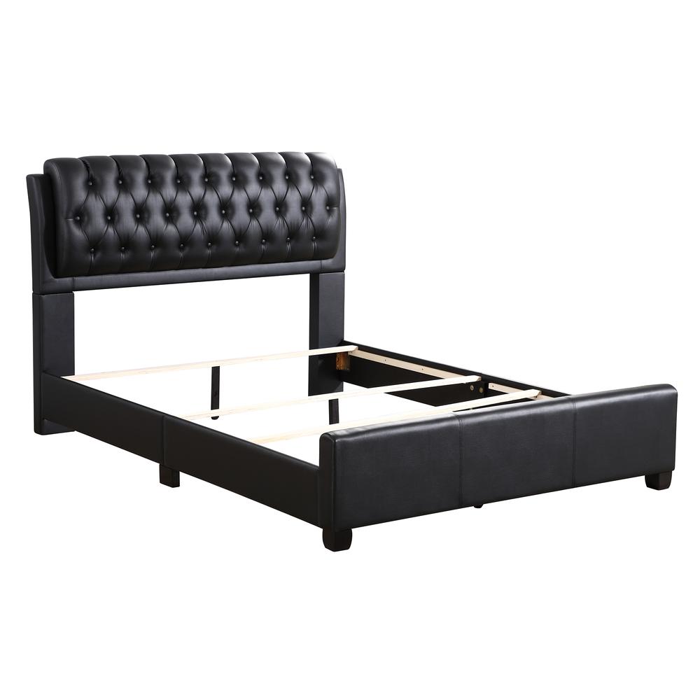 Marilla Black Full Panel Beds, PF-G1500C-FB-UP. Picture 3