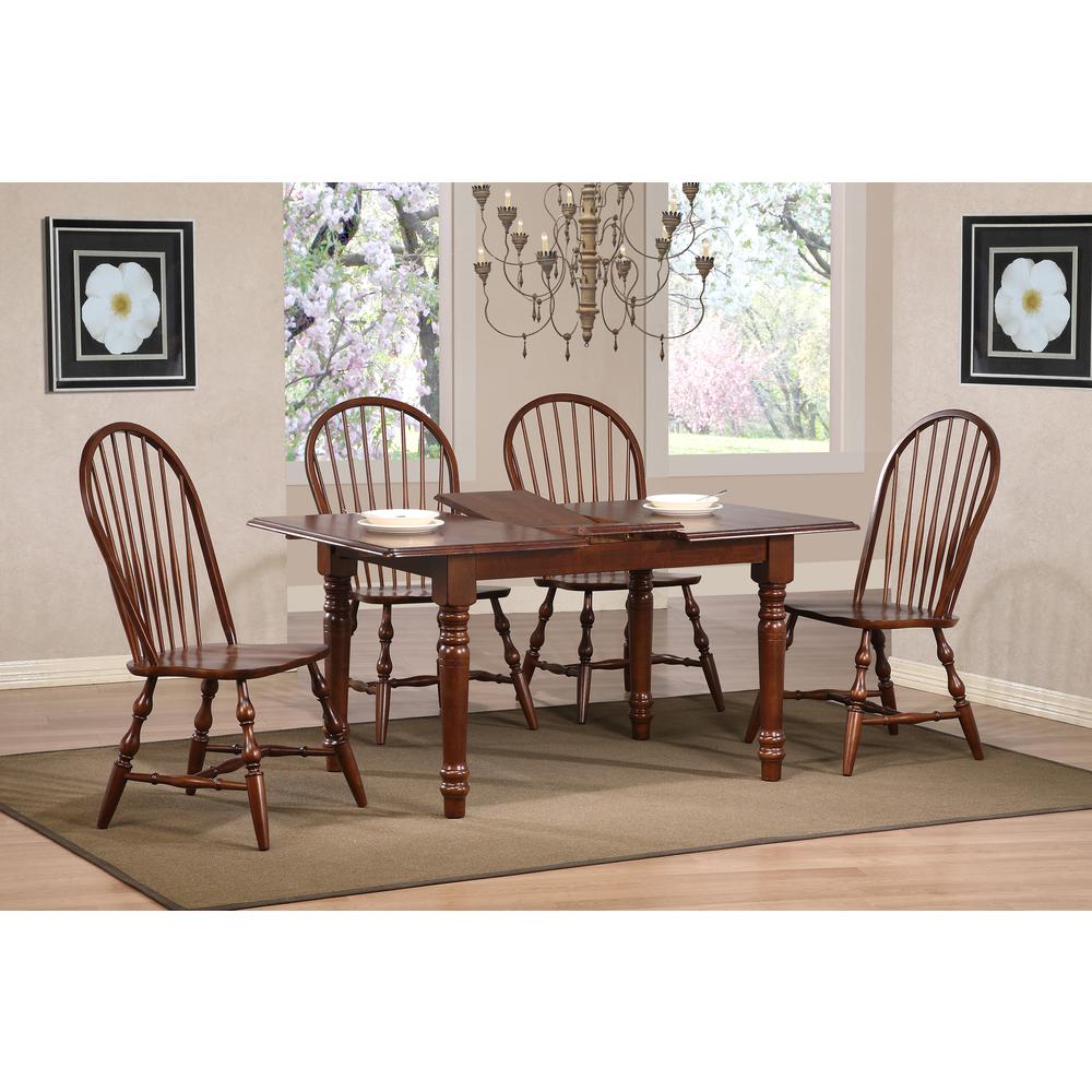 Andrews Distressed Chestnut Brown Side Chair (Set of 2), BH-C30-CT-2. Picture 5