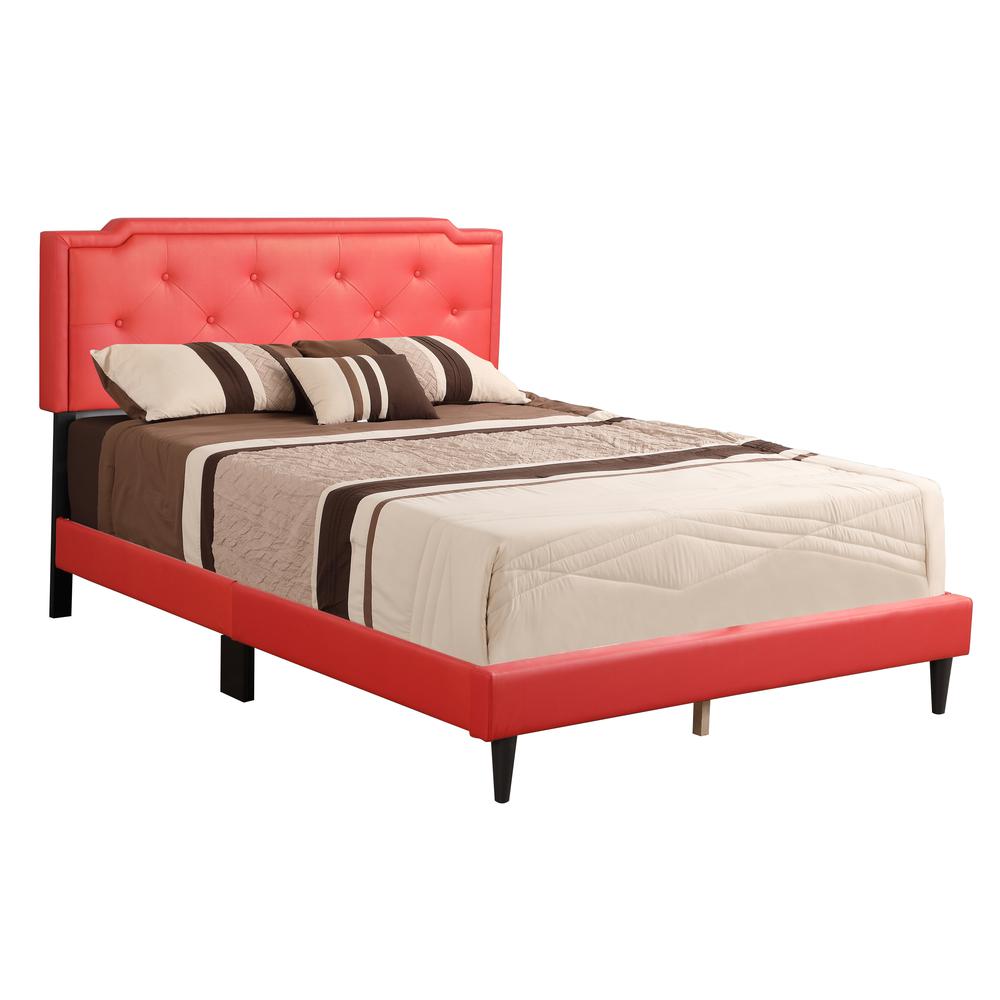 Deb Red Full Adjustable Panel Bed. Picture 1