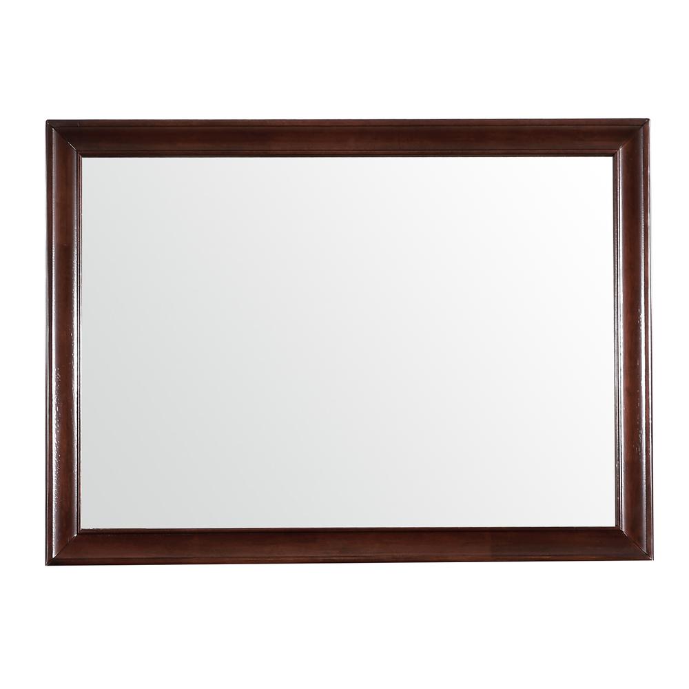 LaVita 45 in. x 33 in. Modern Rectangle Framed Dresser Mirror, PF-G8875-M. Picture 1