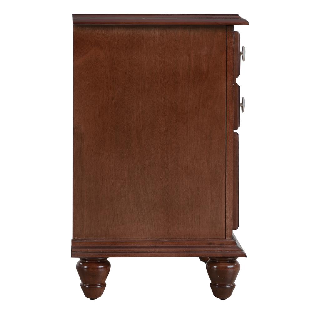 Summit 5-Drawer Cappuccino Nightstand (27 in. H x 16 in. W x 24 in. D). Picture 3