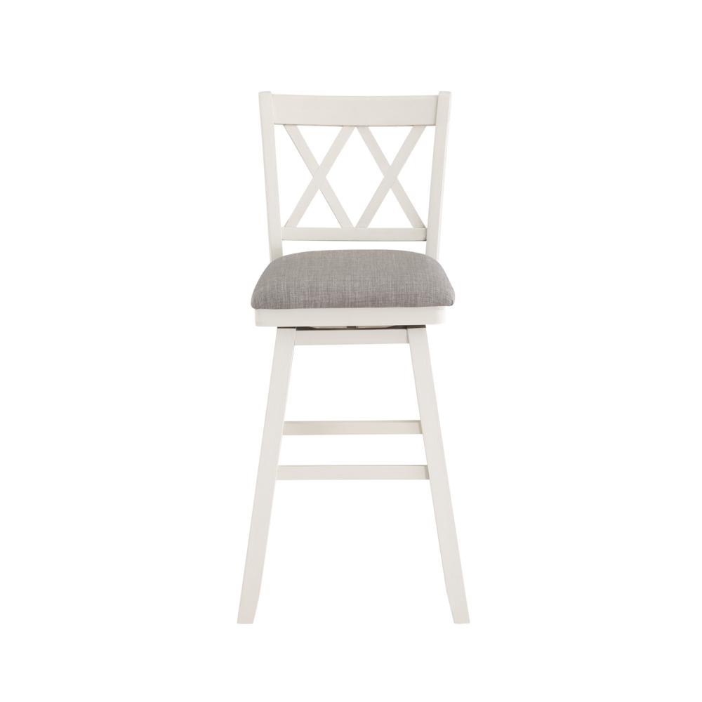 SH XX 42.5 in. White High Back Wood 29 in. Bar Stool. The main picture.