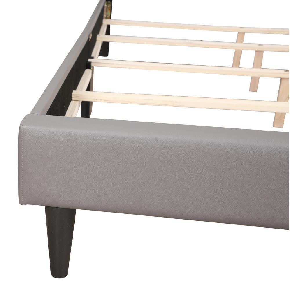 Deb Light Grey Adjustable King Panel Bed. Picture 6