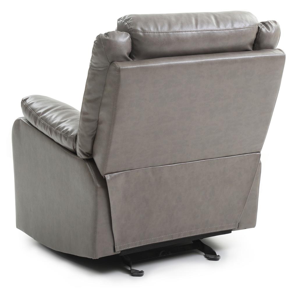 Ward Gray Reclining Accent Chair with Pillow Top Arm. Picture 5