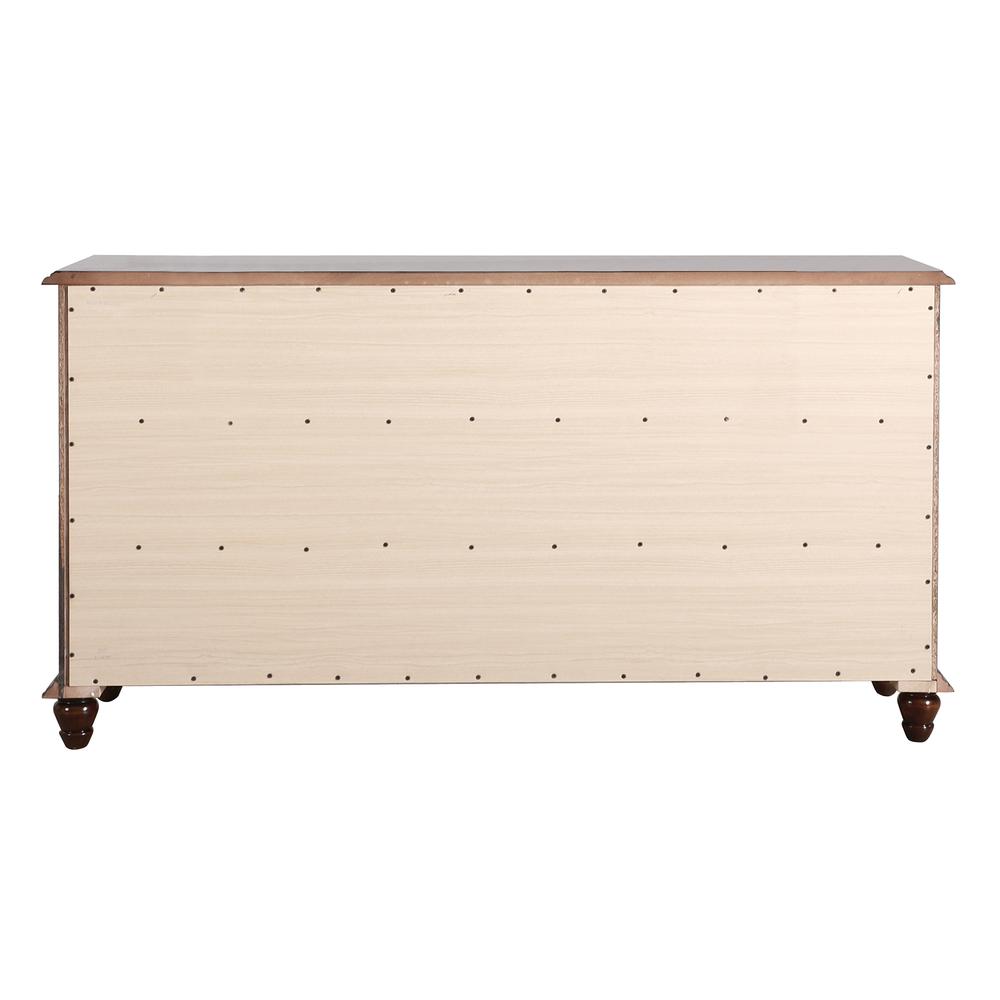 Summit 12-Drawer Cappuccino Dresser (35 in. X 65 in. X 18 in.). Picture 5
