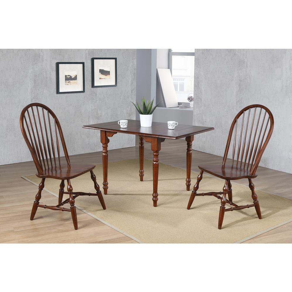 Andrews Distressed Chestnut Brown Side Chair (Set of 2), BH-C30-CT-2. Picture 4