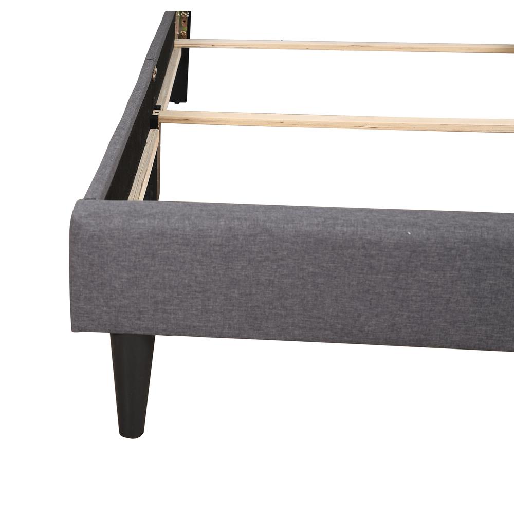 Deb Jewel Gray Tufted Twin Panel Bed. Picture 6