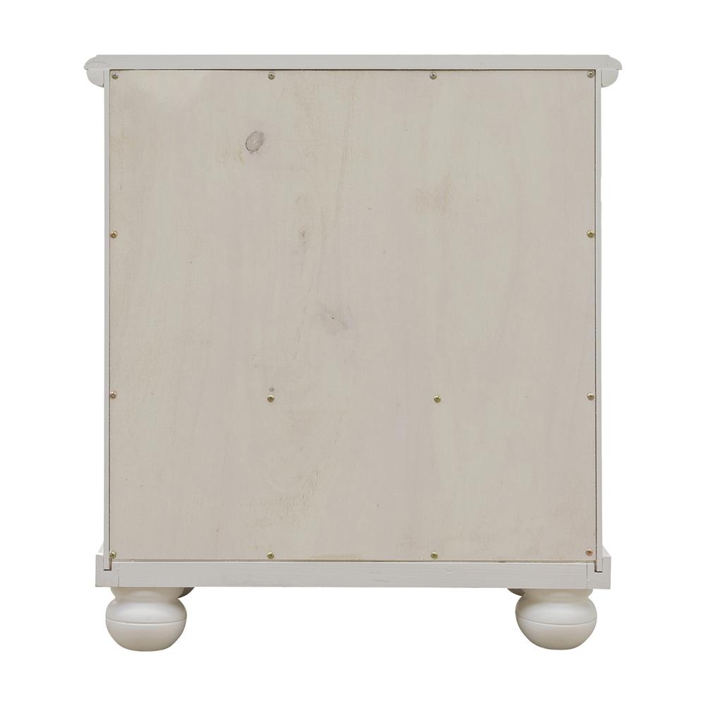 1-Drawer Antique White and Cream Nightstand 28.75 in. H x 25.5 in. W x 15.25 in. D. Picture 7