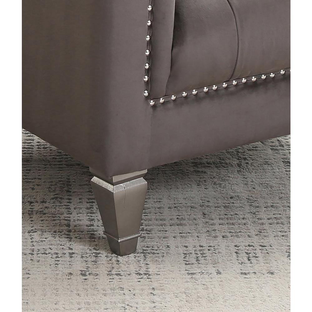Dania Gray Upholstered Accent Chair. Picture 5