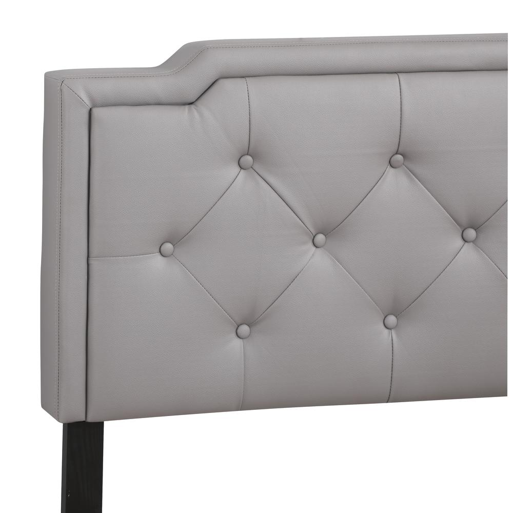 Deb Light Grey Adjustable Twin Panel Bed. Picture 4