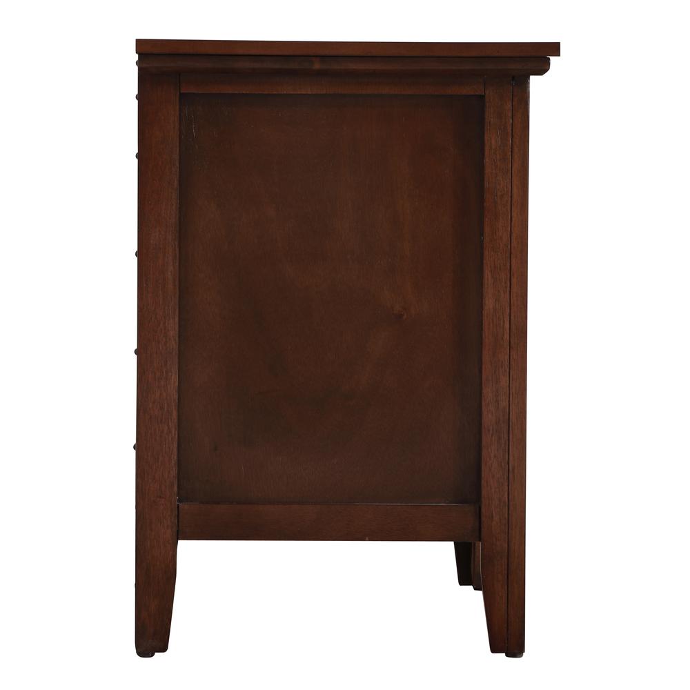 Hammond 3-Drawer Cappuccino Nightstand (26 in. H x 18 in. W x 24 in. D). Picture 5