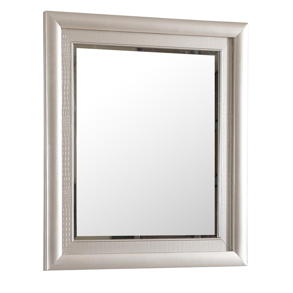 Kat 39 in. x 46 in. Modern Rectangle Framed Dresser Mirror. Picture 2