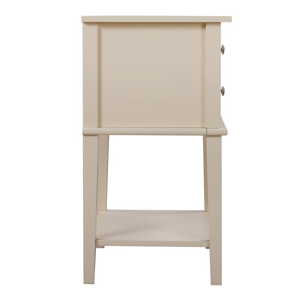 Newton 2-Drawer Beige Nightstand (28 in. H x 16 in. W x 22 in. D). Picture 5