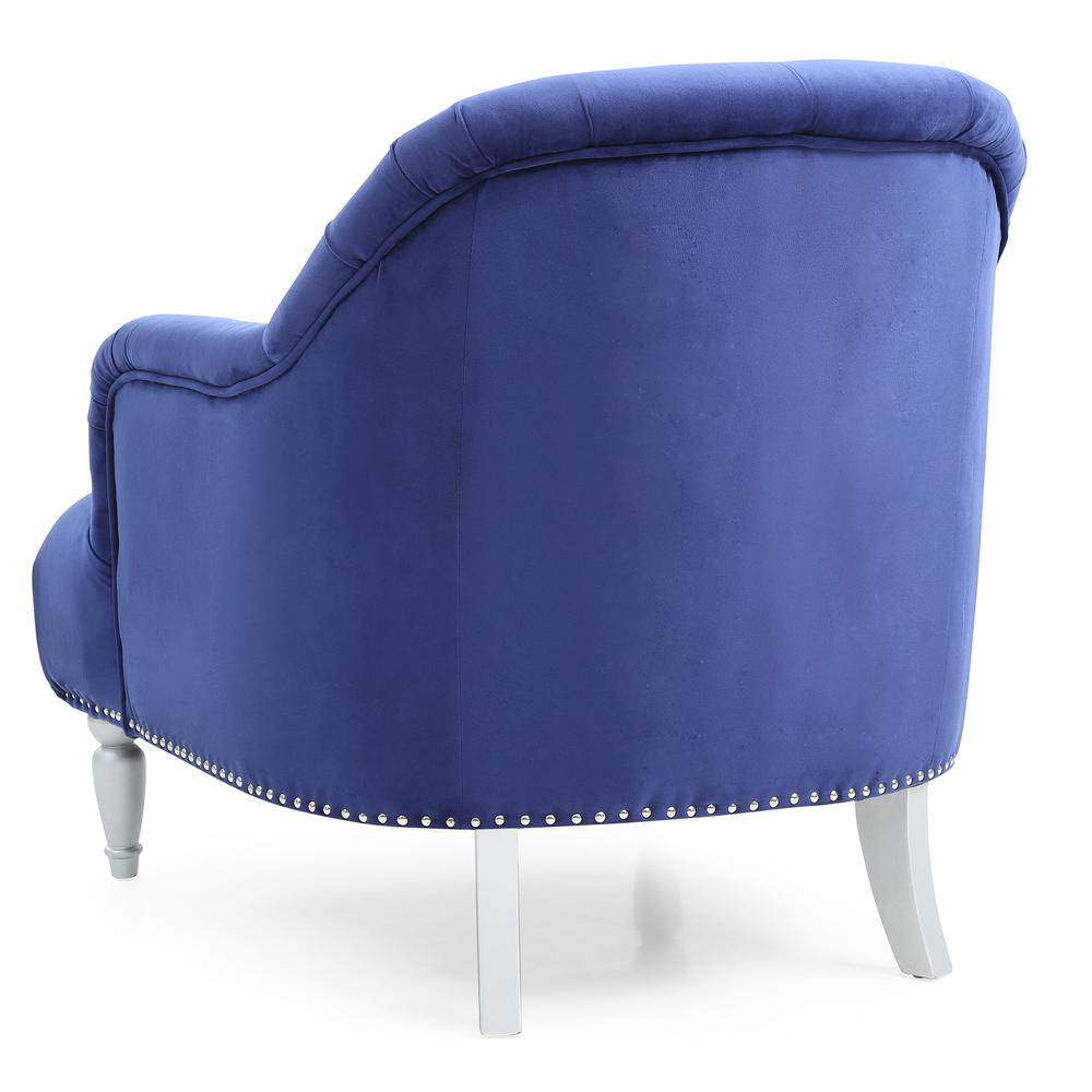 Jewel Blue Upholstered Accent Chair. Picture 4