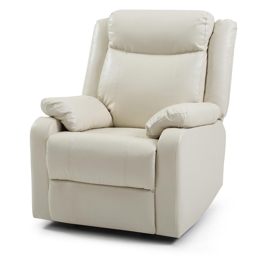 Ward Pearl Reclining Accent Chair with Pillow Top Arm. Picture 4
