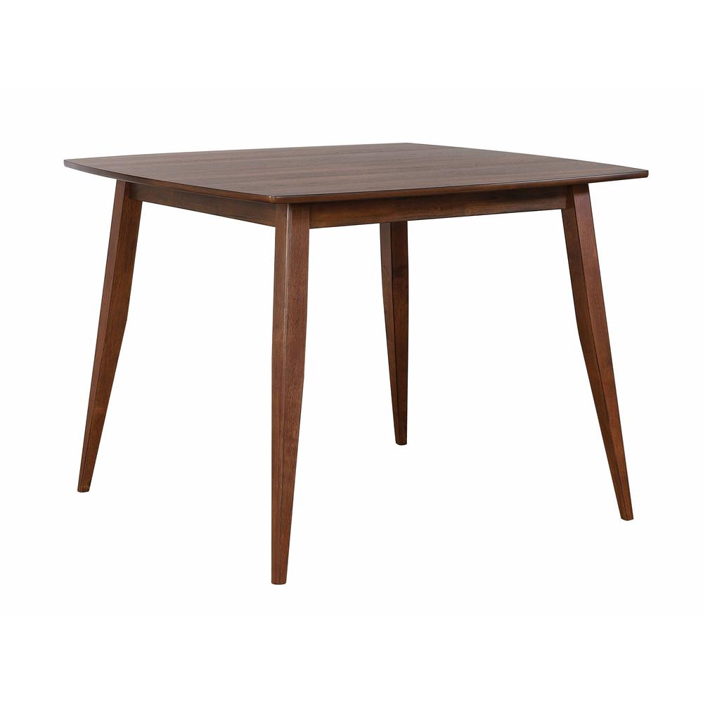 Mid Century 48 in. Square Danish Walnut Wood Dining Table (Seats 6). Picture 2