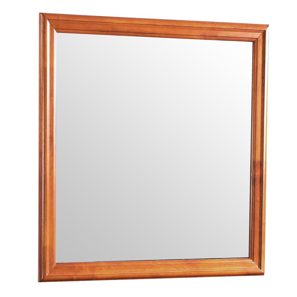 38 in. x 38 in. Classic Square Wood Framed Dresser Mirror, PF-G3160-M. Picture 2