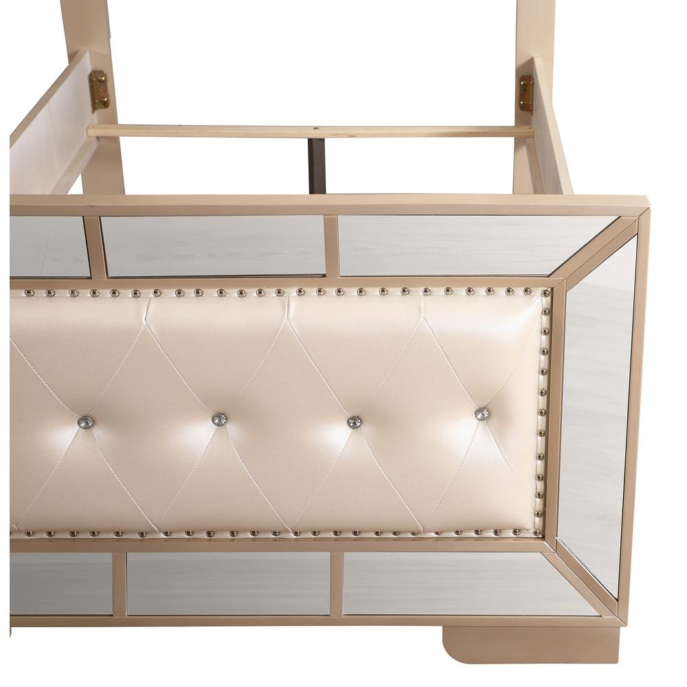 Hollywood Hills Pearl Twin Panel Beds. Picture 5