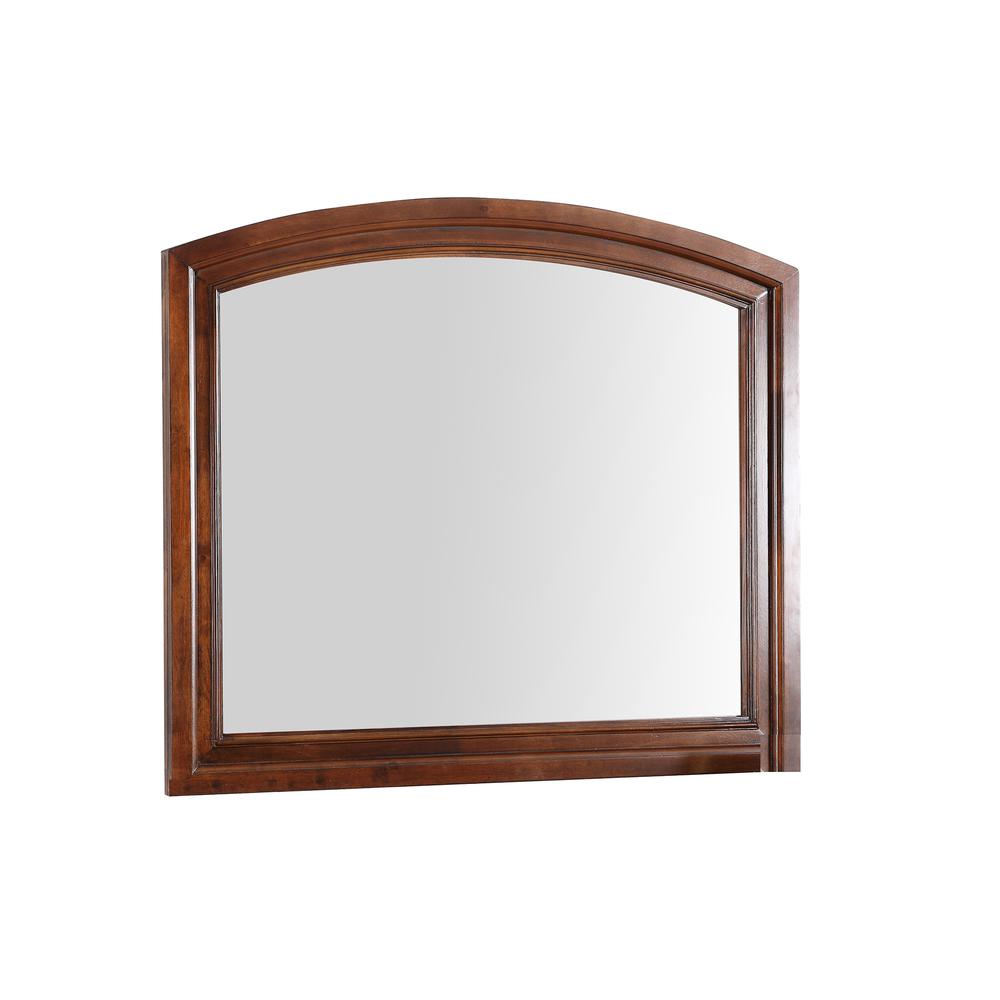 Meade 36 in. x 42 in. Modern Arch Framed Dresser Mirror. Picture 1