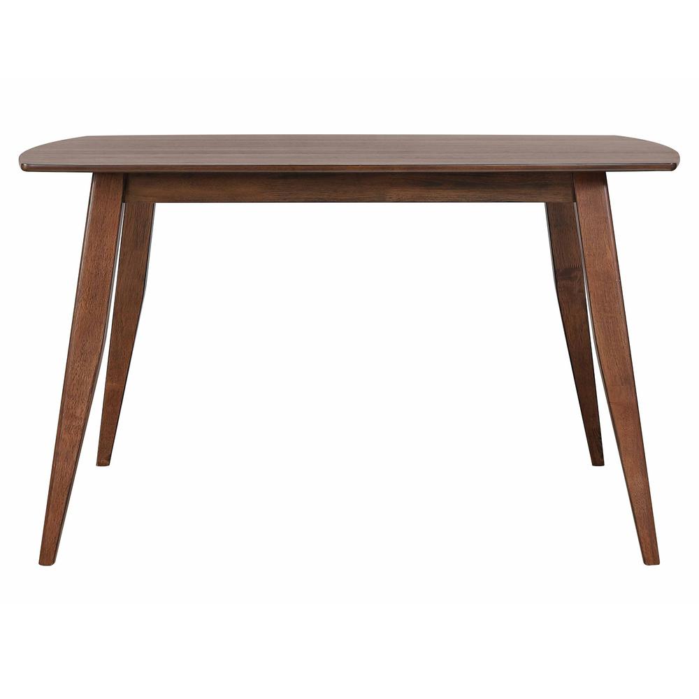 Mid Century 60 in. Rectangle Danish Walnut Wood Dining Table (Seats 6). Picture 1