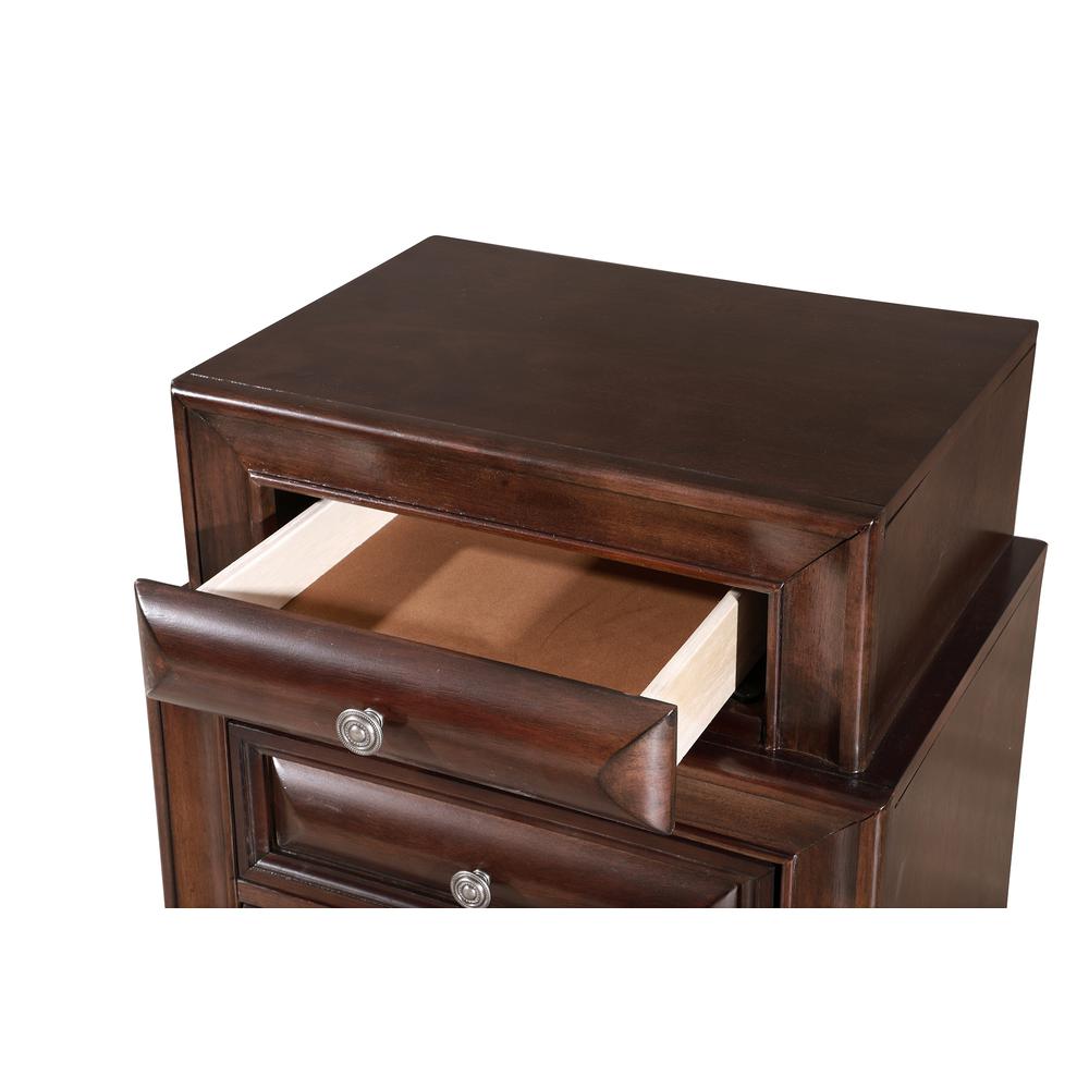 LaVita 3-Drawer Cappuccino Nightstand (29 in. H x 17 in. W x 24 in. D). Picture 1