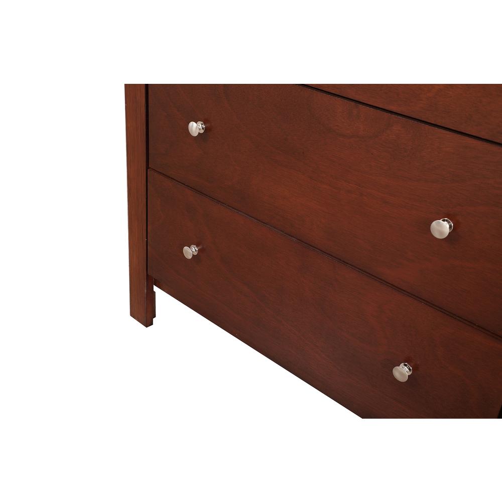 Burlington 6-Drawer Cherry Double Dresser (34 in. X 17 in. X 58 in.). Picture 4