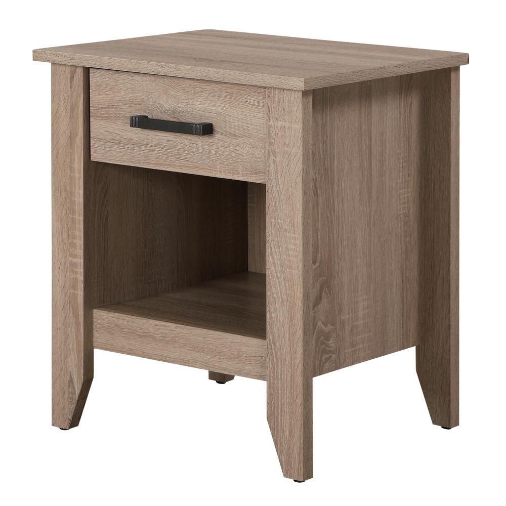 Lennox 1-Drawer Sandalwood Nightstand (24 in. H x 18 in. W x 21 in. D). Picture 2