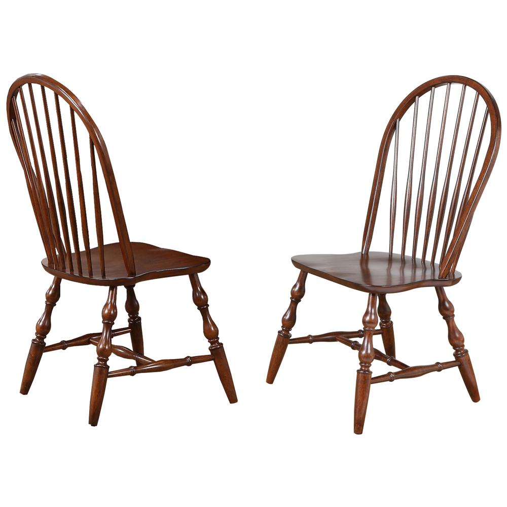 Andrews Distressed Chestnut Brown Side Chair (Set of 2), BH-C30-CT-2. Picture 2