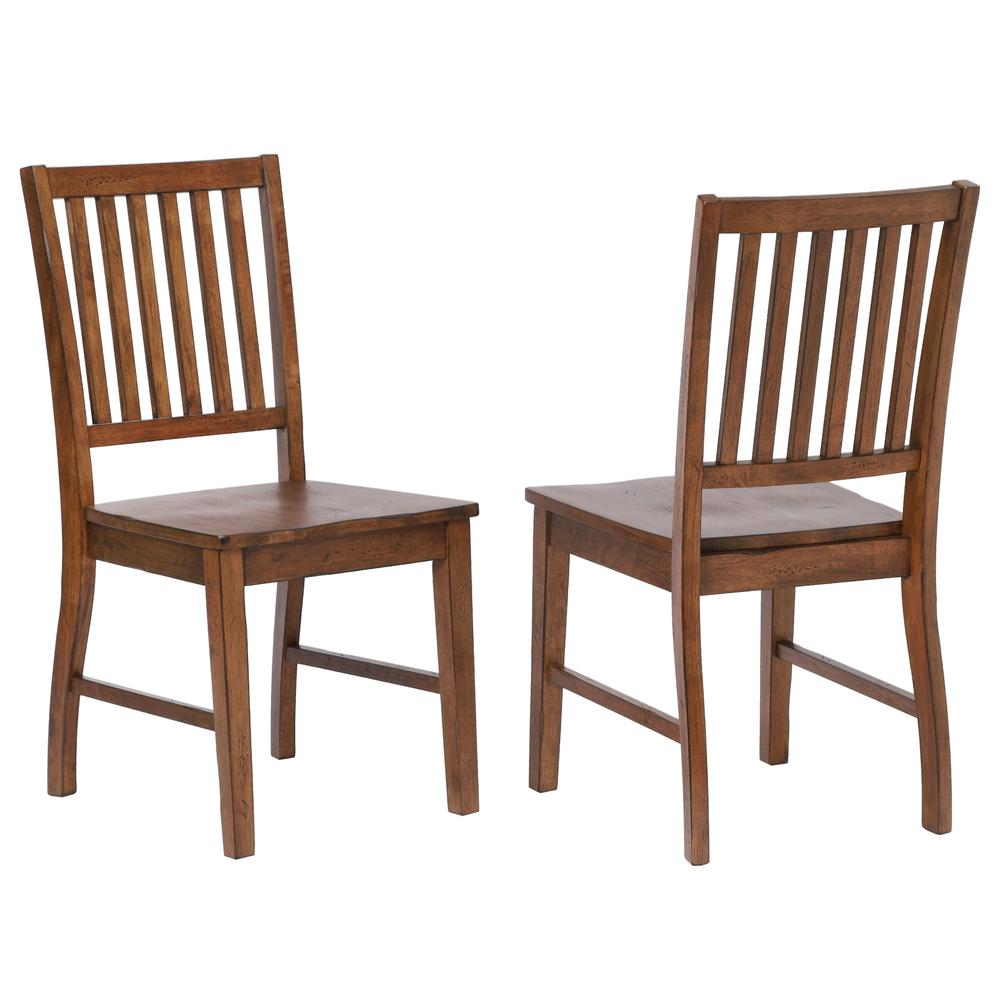 Simply Brook Brown Side Chair (Set of 2), BH-BR-C60-AM-2. Picture 1