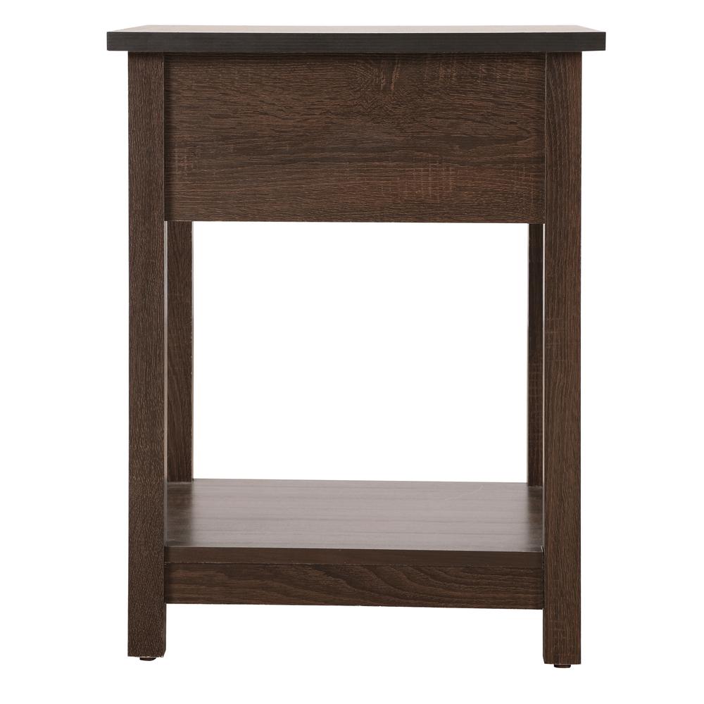 Salem 1-Drawer Wenge Nightstand (24 in. H x 19 in. W x 20 in. D). Picture 2