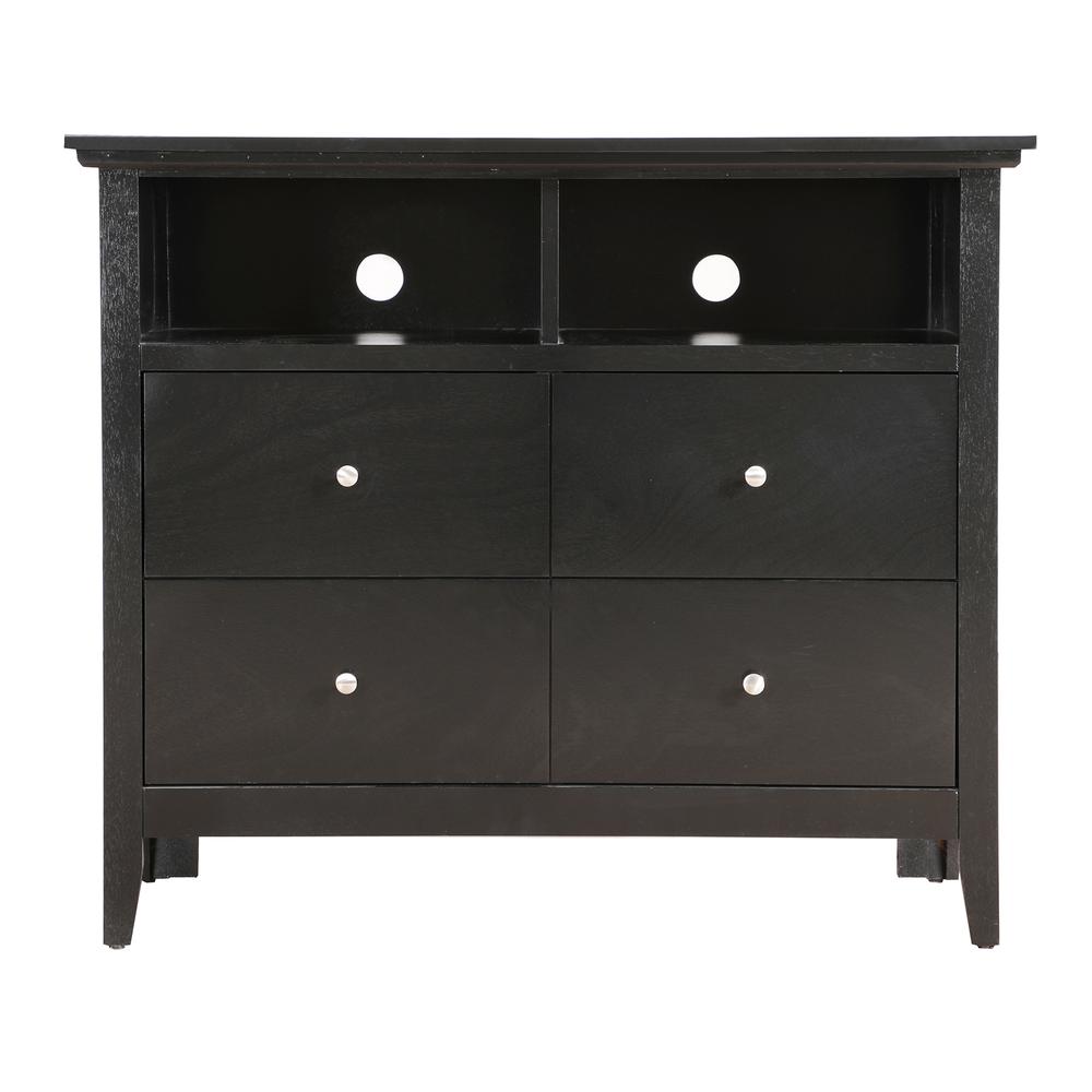 Hammond Black 4 Drawer Chest of Drawers (42 in L. X 18 in W. X 36 in H.). Picture 1