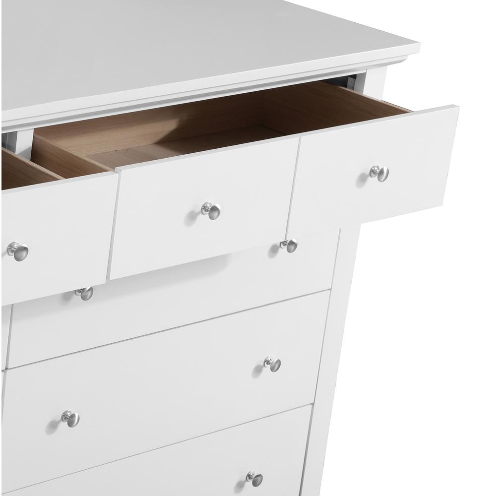 Hammond 10-Drawer White Double Dresser (39 in. X 18 in. X 58 in.). Picture 6