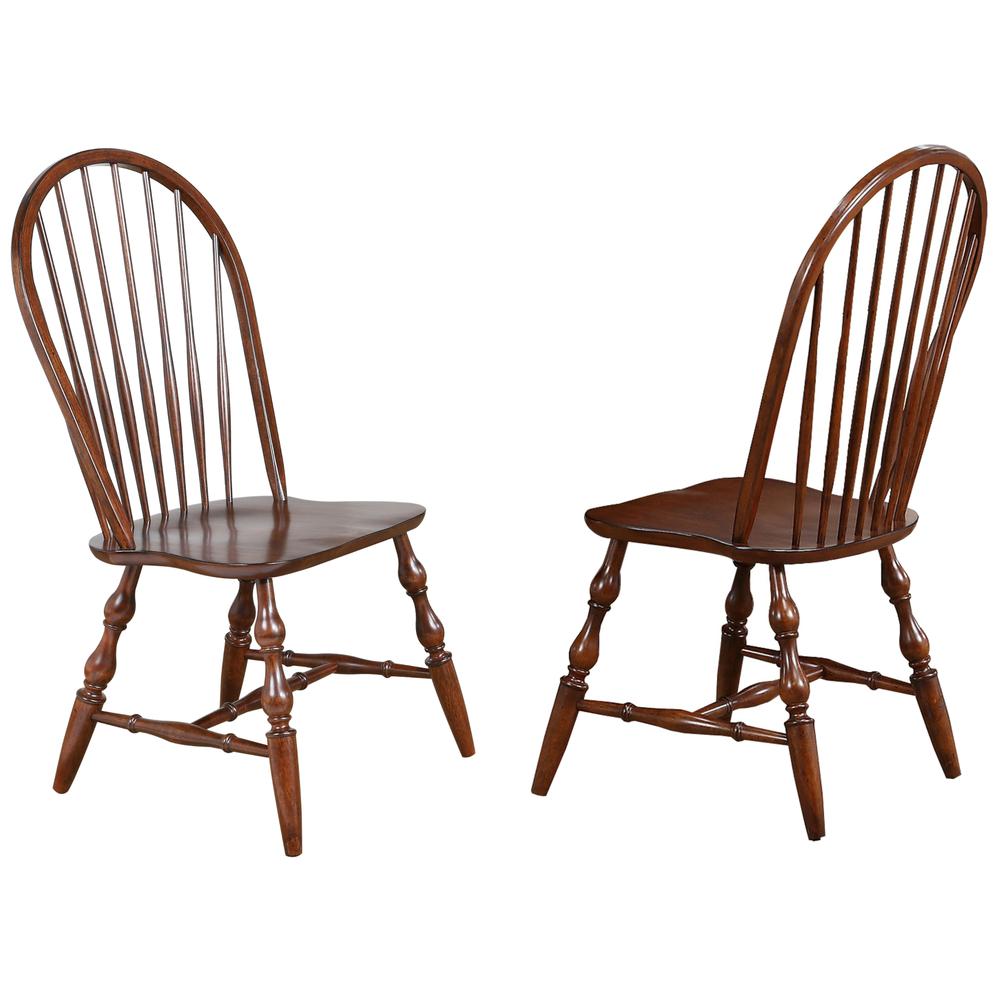 Andrews Distressed Chestnut Brown Side Chair (Set of 2), BH-C30-CT-2. Picture 1