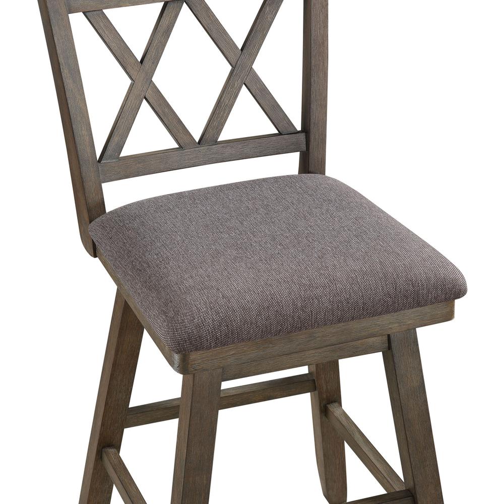 SH XX 42.5 in. Walnut High Back Wood 29 in. Bar Stool. Picture 5