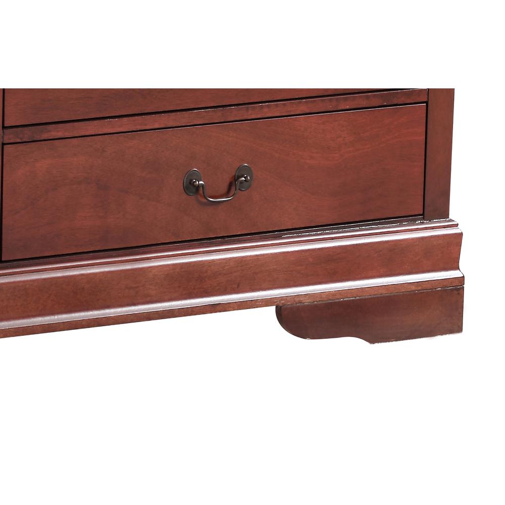 Louis Phillipe 6-Drawer Cherry Double Dresser (33 in. X 18 in. X 60 in.). Picture 4