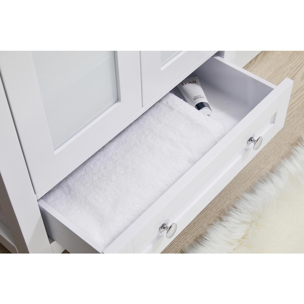Stufurhome Carter 27 in. x 34 in. White Engineered Wood Laundry Sink. Picture 9