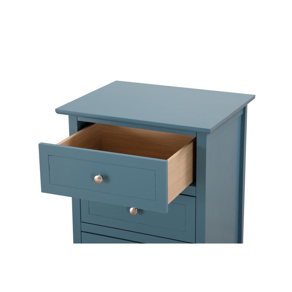 Daniel 3-Drawer Teal Nightstand (25 in. H x 15 in. W x 19 in. D). Picture 3