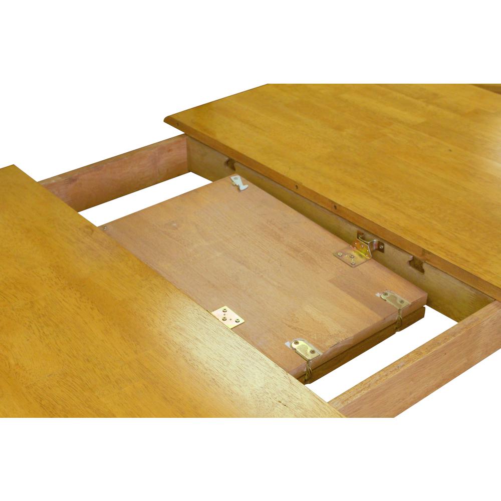 Dining Table with Extendable Butterfly Leaf and Farmhouse Legs (Seats 6). Picture 4