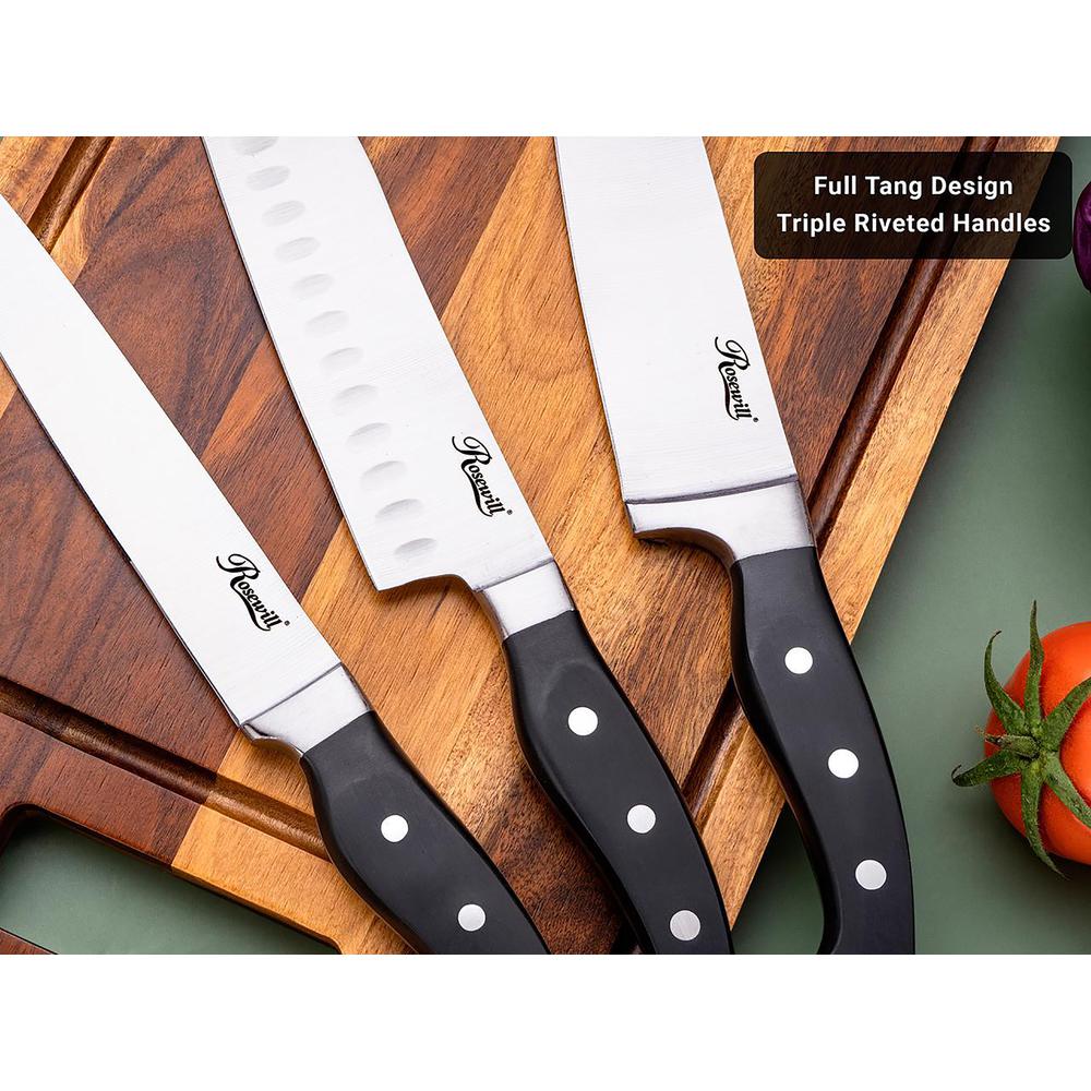 18-Piece Professional Cutlery Kitchen Knife Set with Shear. Picture 3