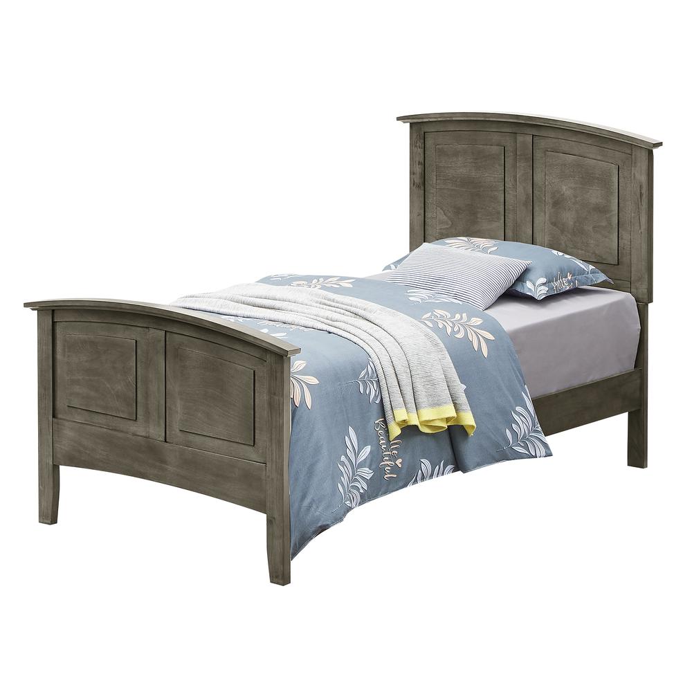 Hammond Gray Twin Panel Bed. Picture 1