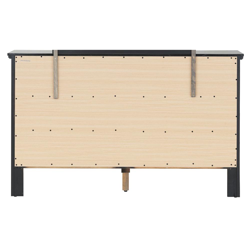 Primo 6-Drawer Black Dresser (36 in. X 16 in. X 59 in.). Picture 3