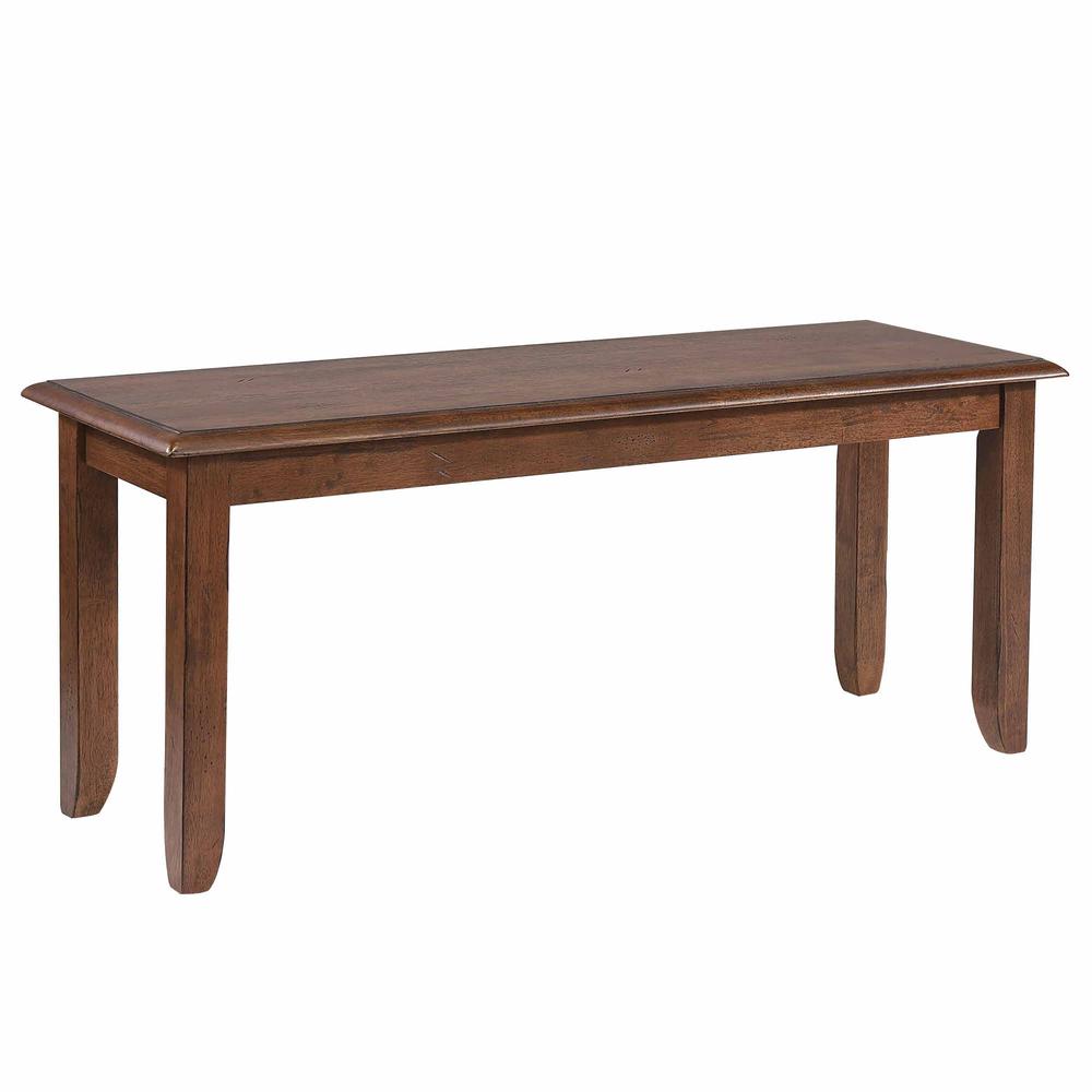 Simply Brook Amish Brown Dining Bench 18 in. X 42 in. X 14 in.. Picture 2