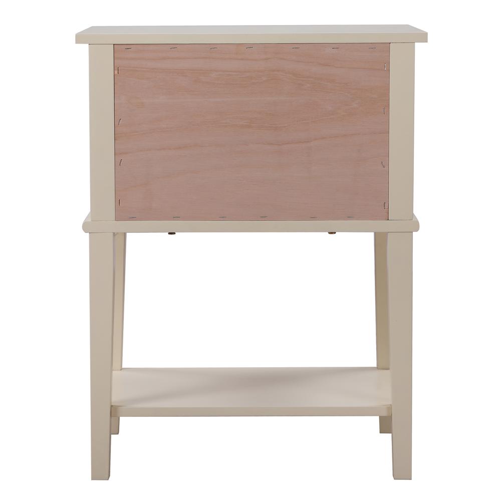 Newton 2-Drawer Beige Nightstand (28 in. H x 16 in. W x 22 in. D). Picture 4