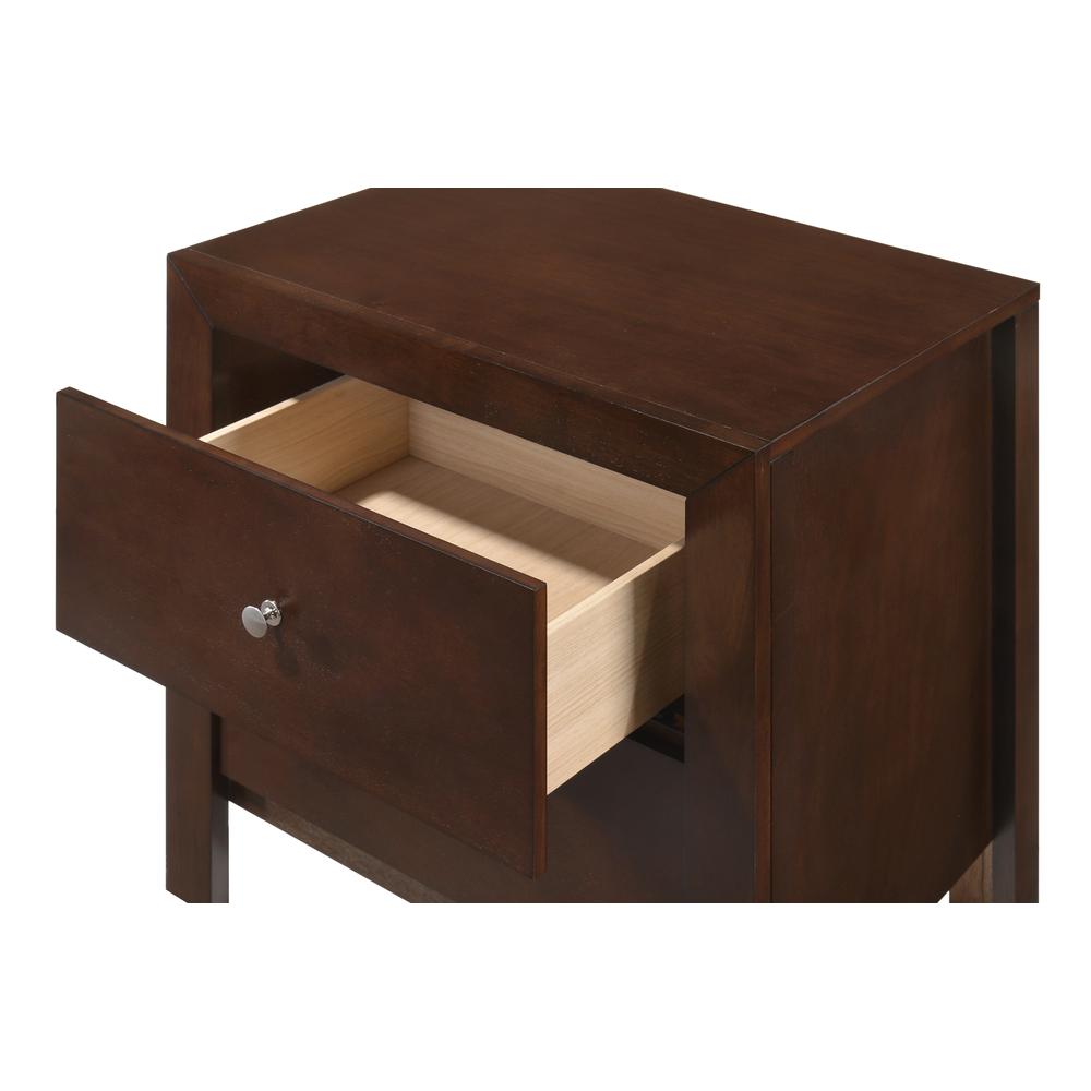 Burlington 2-Drawer Cappuccino Nightstand (25 in. H x 17 in. W x 22 in. D). Picture 3