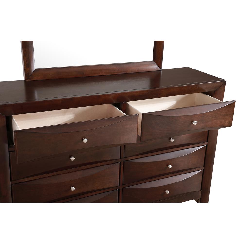 Marilla 8-Drawer Cappuccino Dresser (41 in. X 59 in. X 17 in.). Picture 3