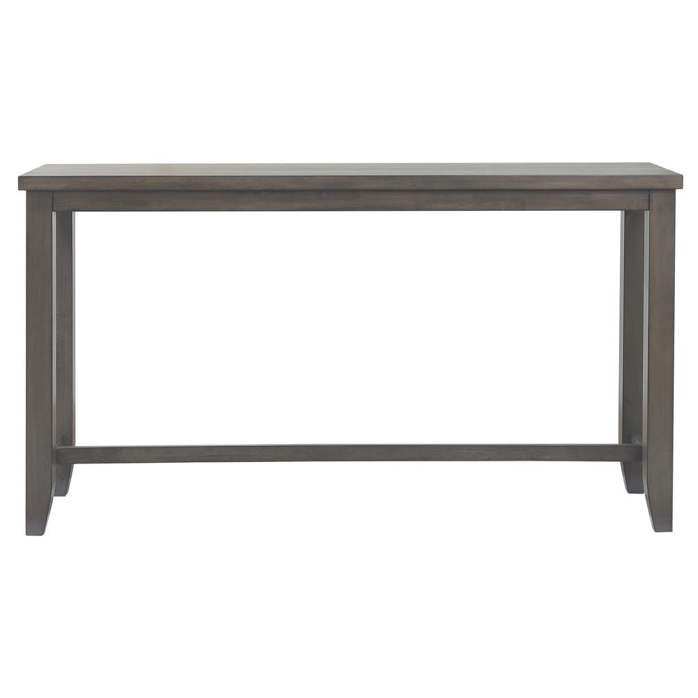 Shades of Gray 65.5 in. Narrow Rectangle Distressed Gray Wood Dining Table (Seats 6). Picture 1